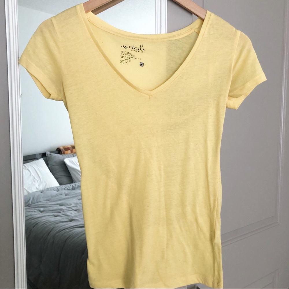 Yellow Pacsun Basics T-shirt